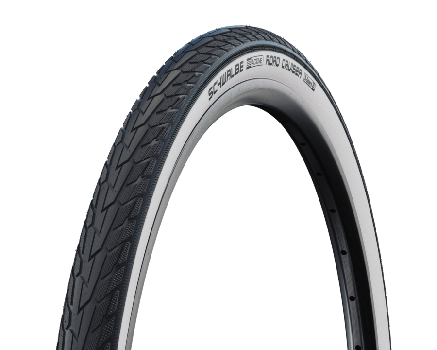 Schwalbe draadband road cruiser plus act 37-622 zw wit