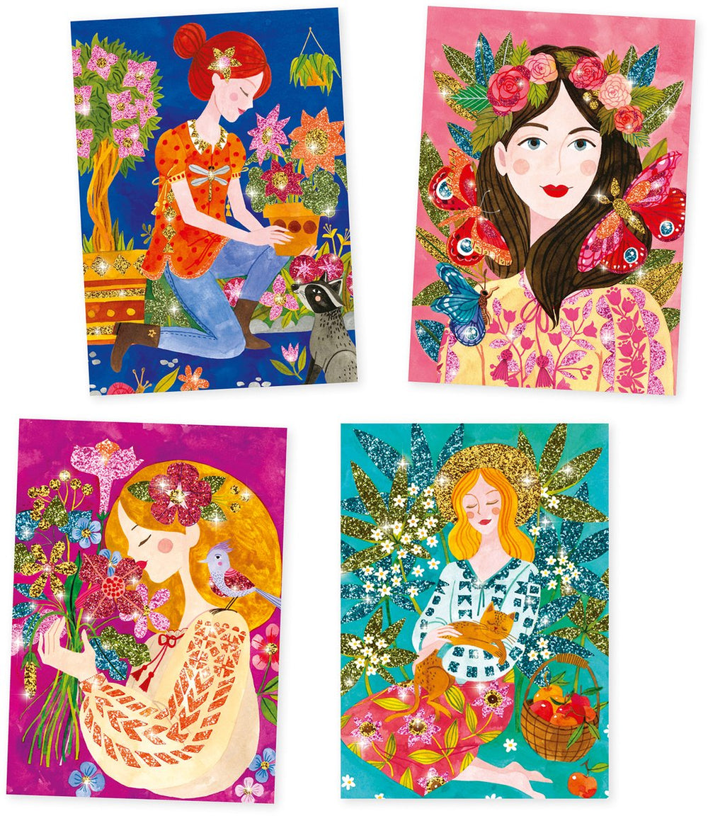 Djeco glitterzand: de geur van bloemen