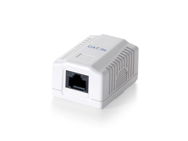 Equip 235111 opbouwdoos 1-poort cat.5e onafgeschermd, wit