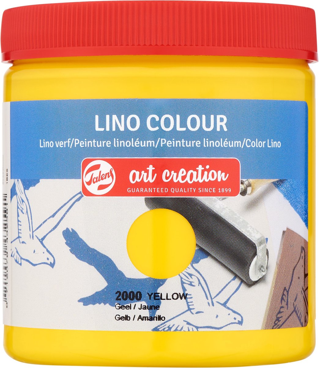 Talens art creation linoverf 250ml - geel - linoleum - blockprint