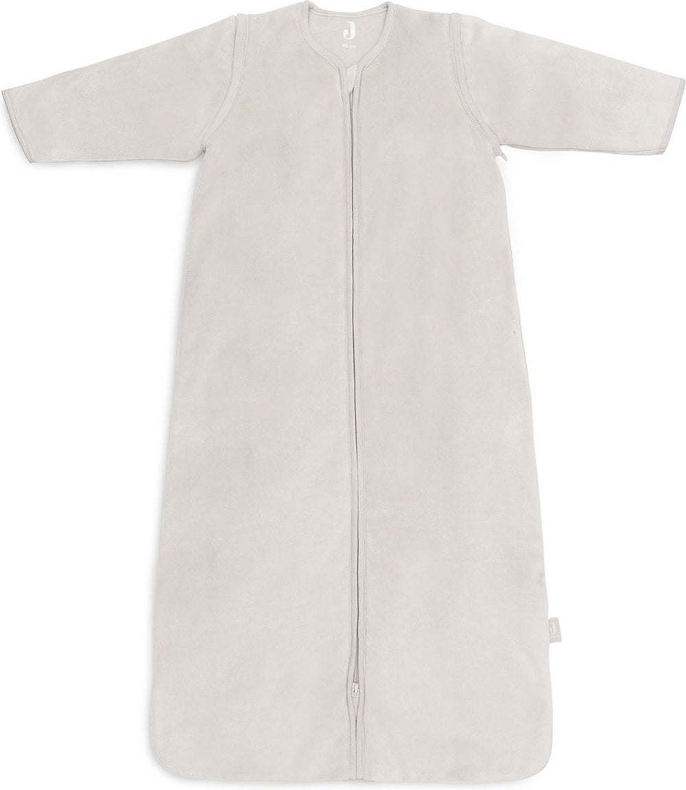 Jollein baby slaapzak winter met afritsbare mouw 110cm velvet - nougat - winterslaapzak
