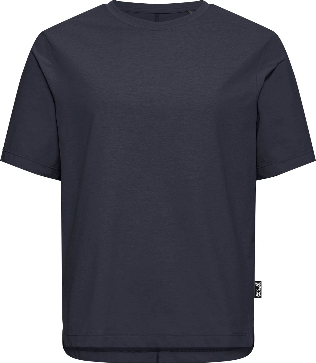 Jack wolfskin travel t w dames outdoorshirt-dark navy