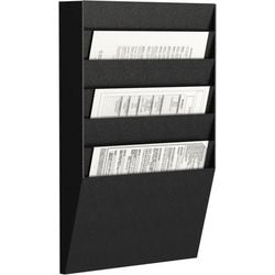 Horizontale sorteerwand paperflow portrait zwart