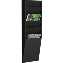 Horizontale folderhouder paperflow portrait zwart