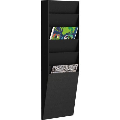 Horizontale sorteerwand paperflow portrait zwart