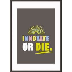 Motiverende lijst paperflow aluminium zwart