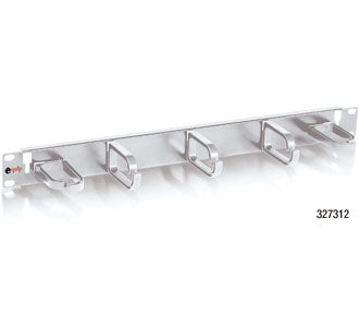 Equip 327312 19 inch kabelbeheerpaneel met 5 houders, 1U lichtgrijs