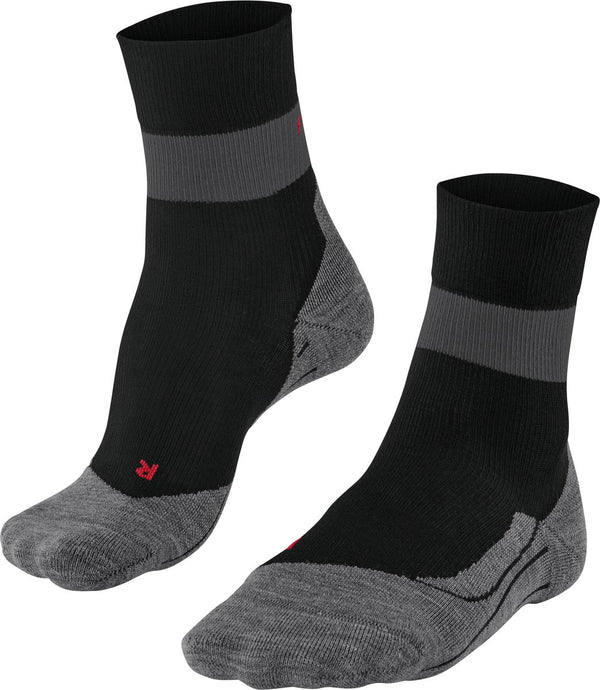 Falke ru stabilizing met compressie lyocell functioneel materiaal hardloopsokken heren zwart - maat 42-43