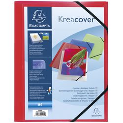 3-flap mappen exacompta 55185e polypropyleen