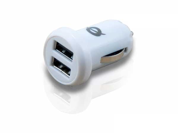 Conceptronic cusbcar2aset apple kabel met auto tablet oplader, 2a