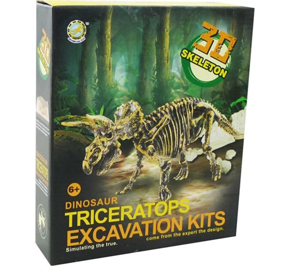 Aro dinoskelet uitbikken triceratops 23cm