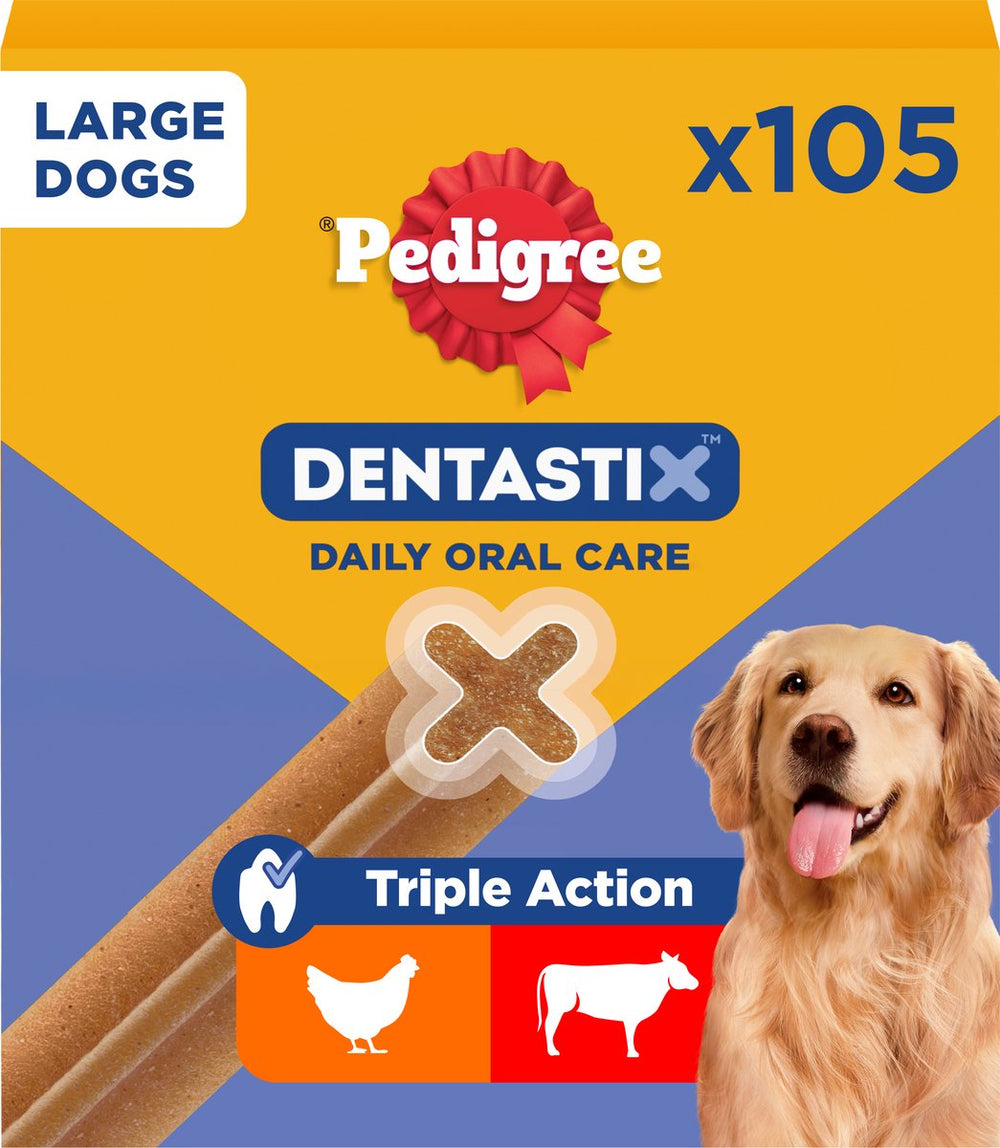 Pedigree dentastix - grote hond - gebitsverzorging - 105 kauwsnacks