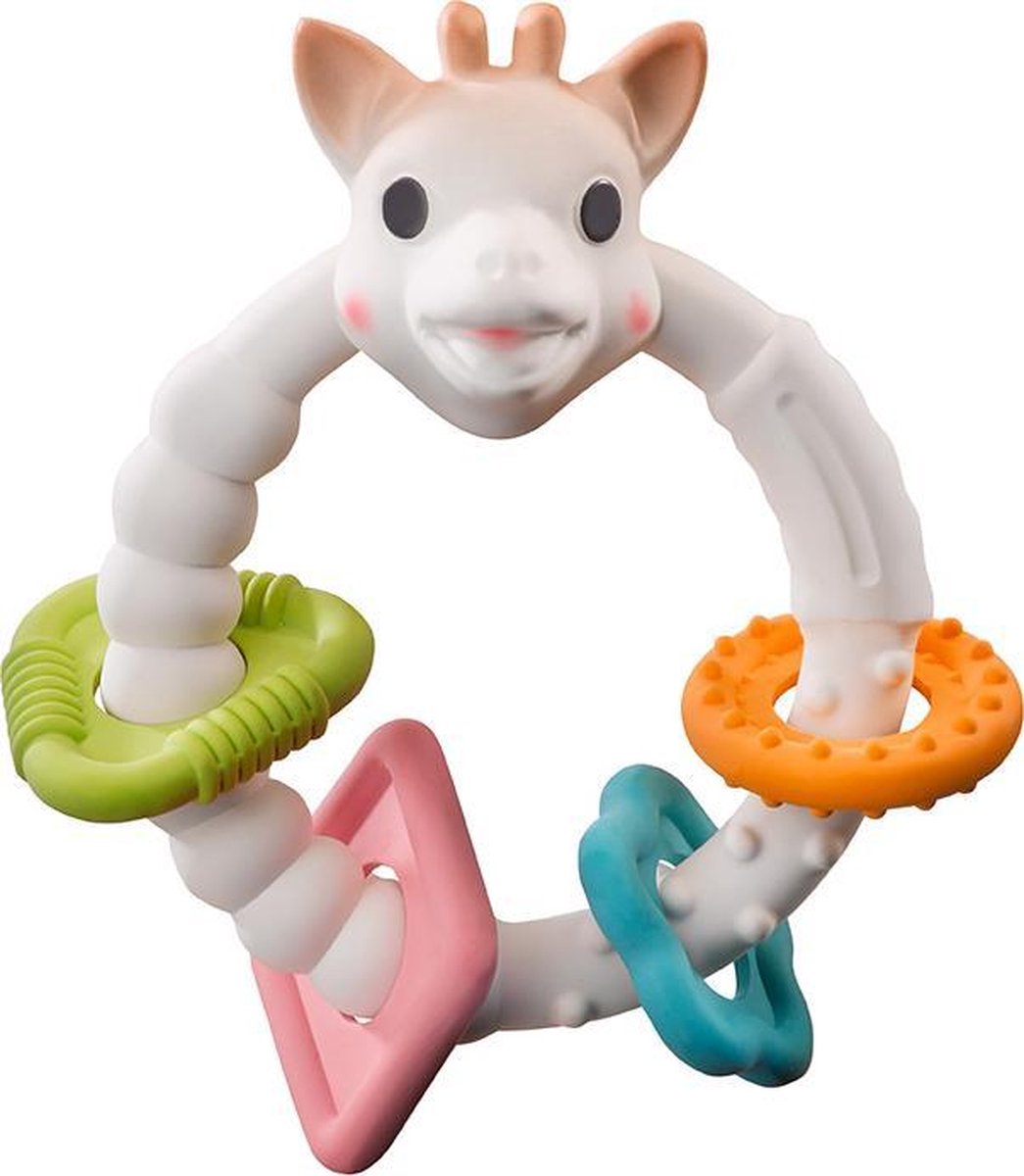 Sophie de giraf colo'rings - bijtring - babyspeelgoed - kraamcadeau - babyshower cadeau - 100% natuurlijk rubber - in gerecyled geschenkdoosje met organic katoenen strikje - vanaf 0 maanden