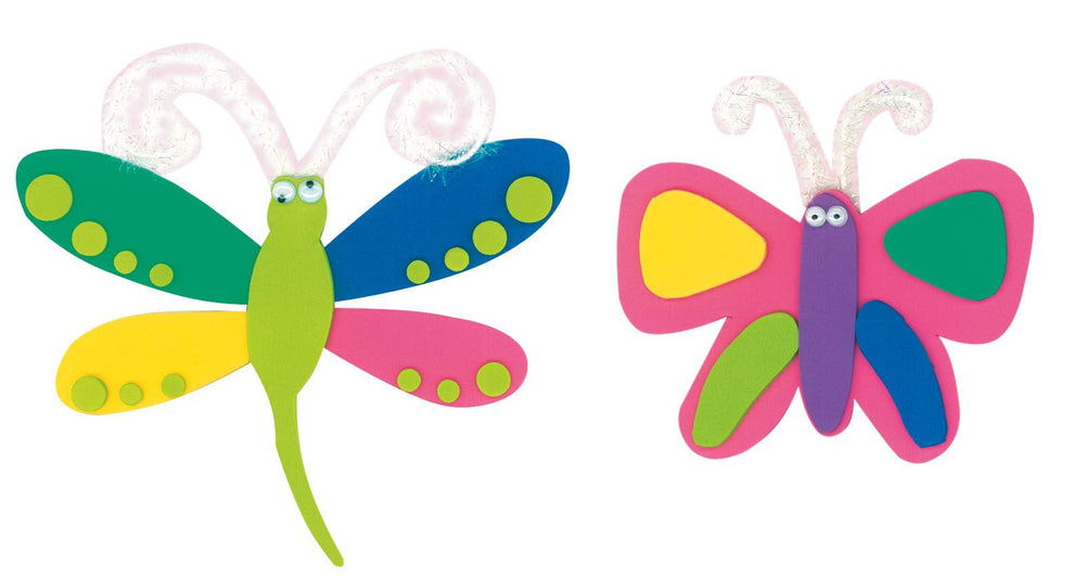 Darice • foamies kit dragonfly butterfly makes 2