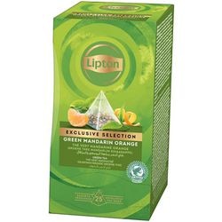 Groene thee lipton exclusive selection mandarijn sinaasappel 25 stuks