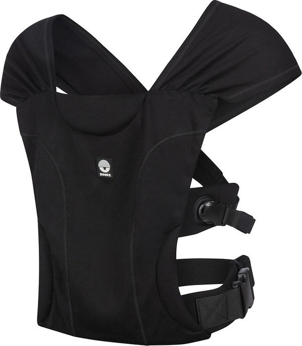 Dooky baby draagzak en baby draagdoek in één - hybrid baby carrier be one black - draagzak baby vanaf geboorte 56-74 cm - draagdoek baby newborn - ergonomische draagzak - babydraagzak