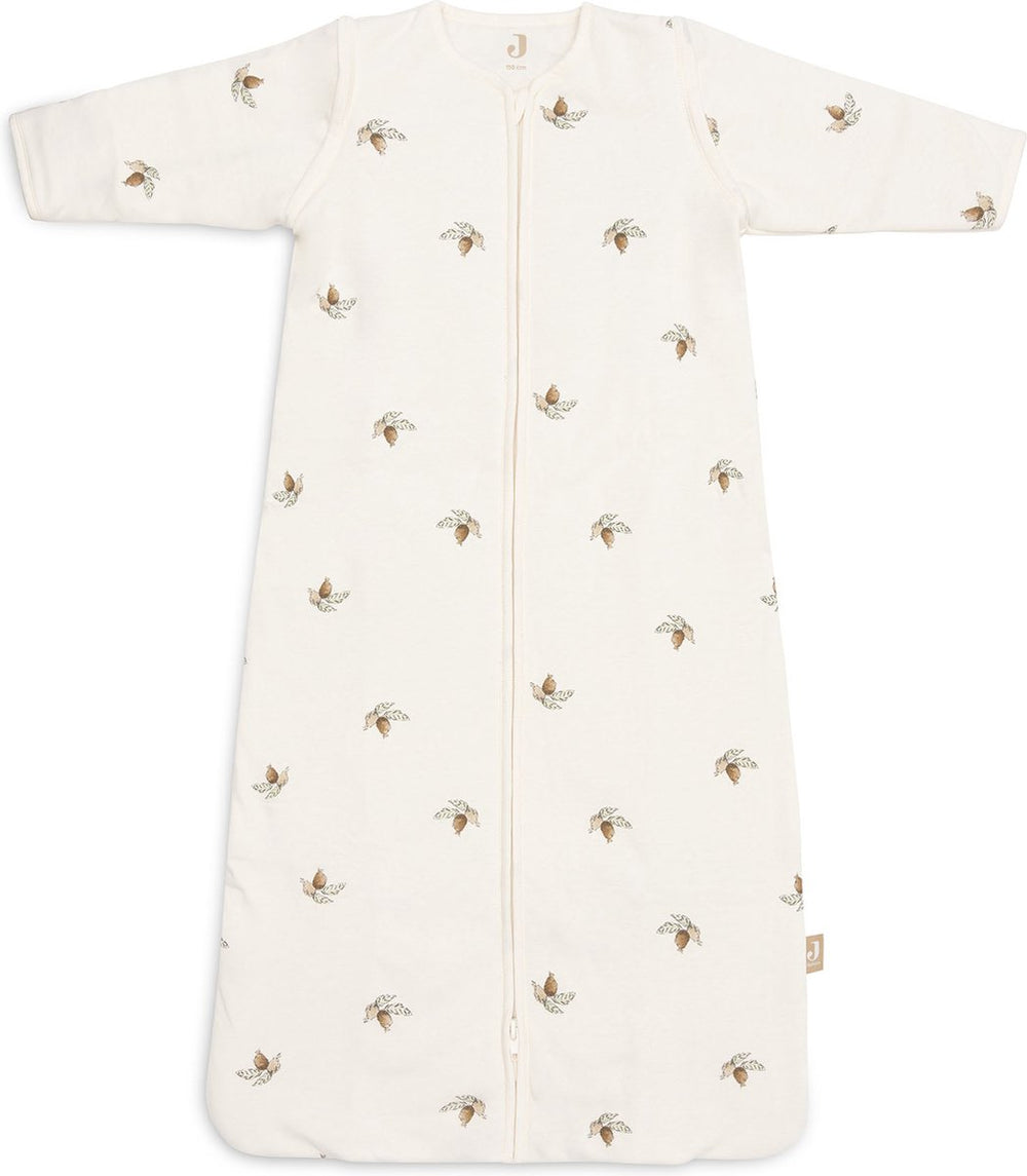 Jollein baby slaapzak winter met afritsbare mouw 110cm - rosehip - winterslaapzak