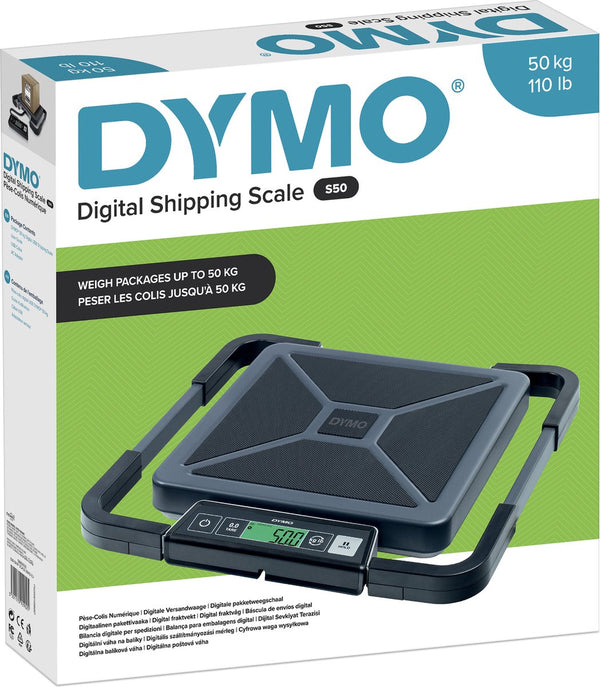 Dymo s50 digitale postweegschalen | tot 50 kg capaciteit | heavy-duty pakket- en verzendweegschaal