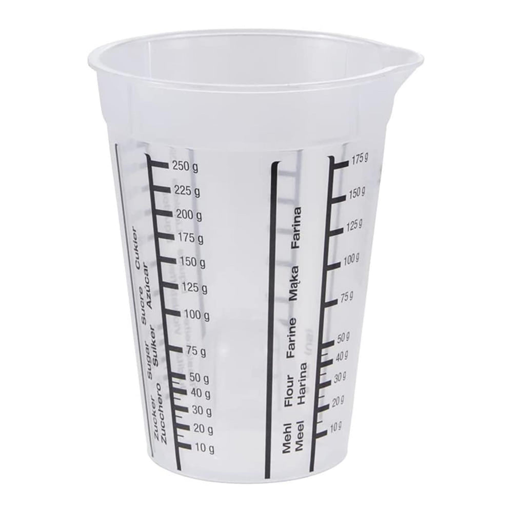 Keeeper kunststof maatbeker 0,25l ã˜8,5x11,5cm transparant