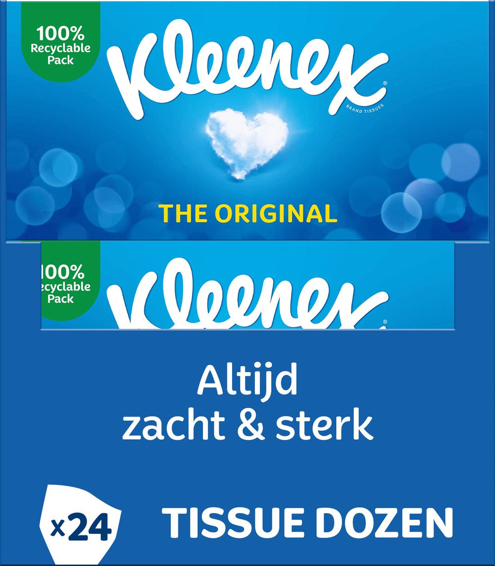 Kleenex tissues - the original - voordeelverpakking - 24 x 72 stuks = 1728 zakdoekjes