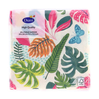 Duni servetten zomer 24x24 cm