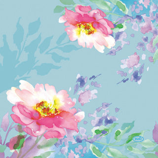 Duni servetten flowy floral 33x33 cm | 12 stuks