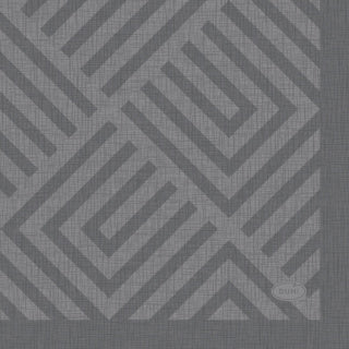 Duni servetten mozaïek granietgrijs 24x24 cm