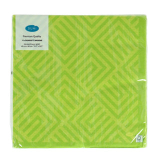 Duni servetten mozaïek kiwi 40x40 cm