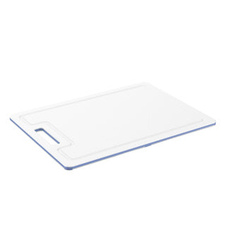 Rotho caruba snijplank 34x25x0.9 cm wit horizon blauw