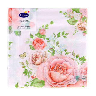 Servetten rozen glorie 33x33 cm