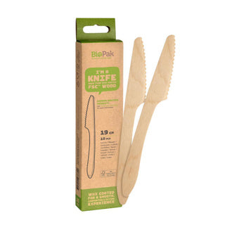 Duni messen 10 stuks hout | 6 stuks