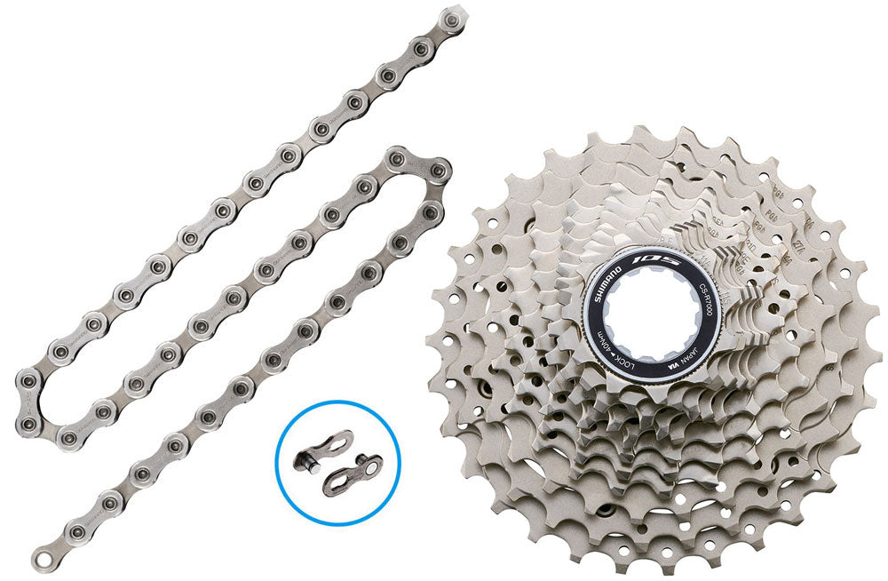 Shimano 105 cn-hg601+cs-r7000 11-speed wear and tear set | 11-32t