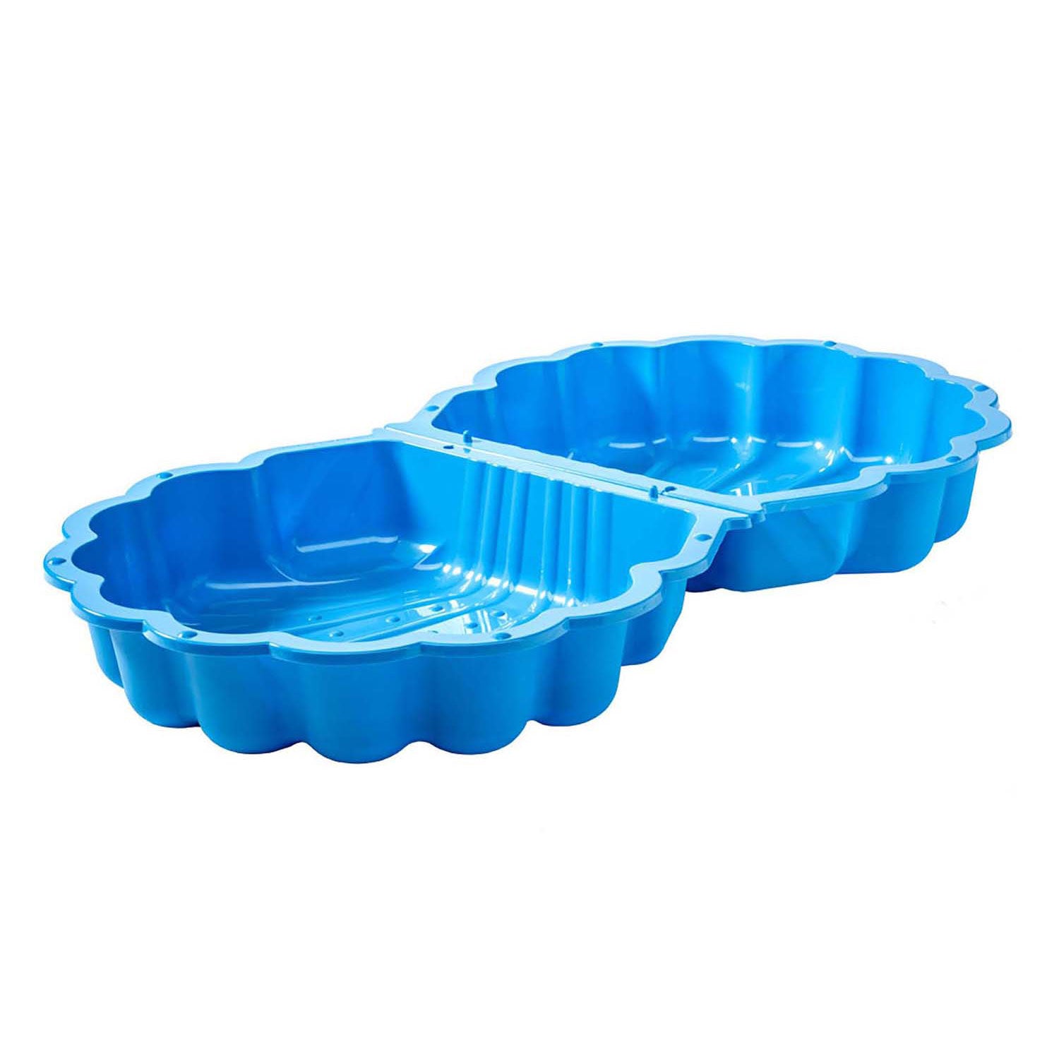 Paradiso speelgoed Zandbak met deksel Schelp 87 x 78 x 18 cm blauw