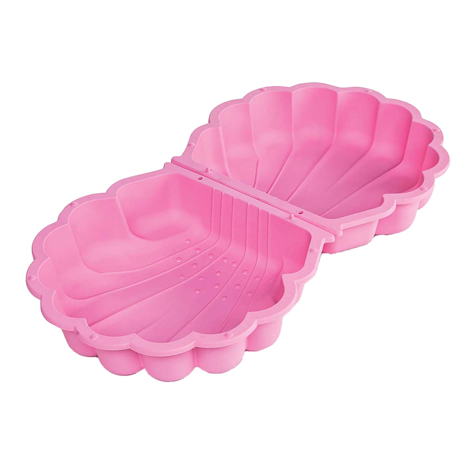 zandbak met deksel Schelp 87 x 78 x 18 cm roze