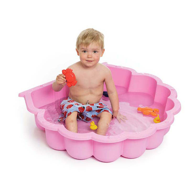 zandbak met deksel Schelp 87 x 78 x 18 cm roze