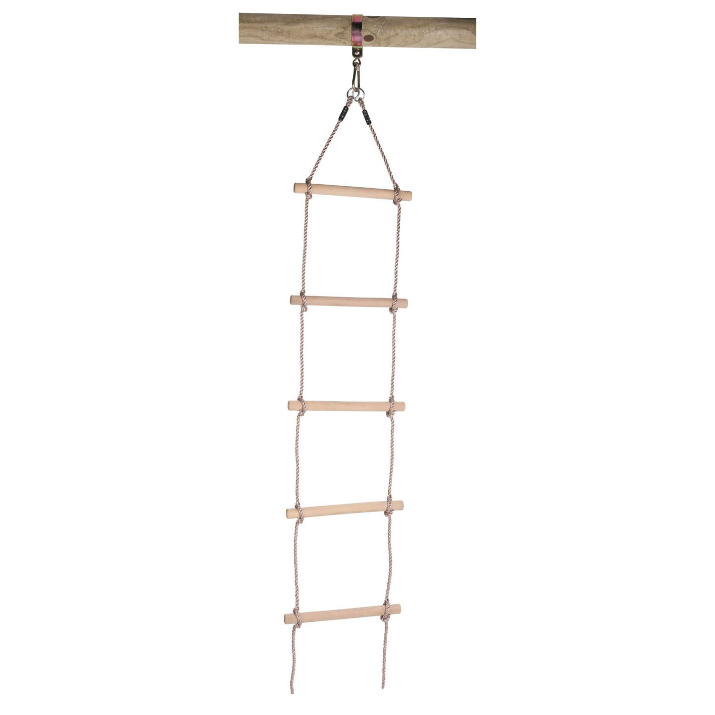 Zwenkladder met houten treden, 190cm