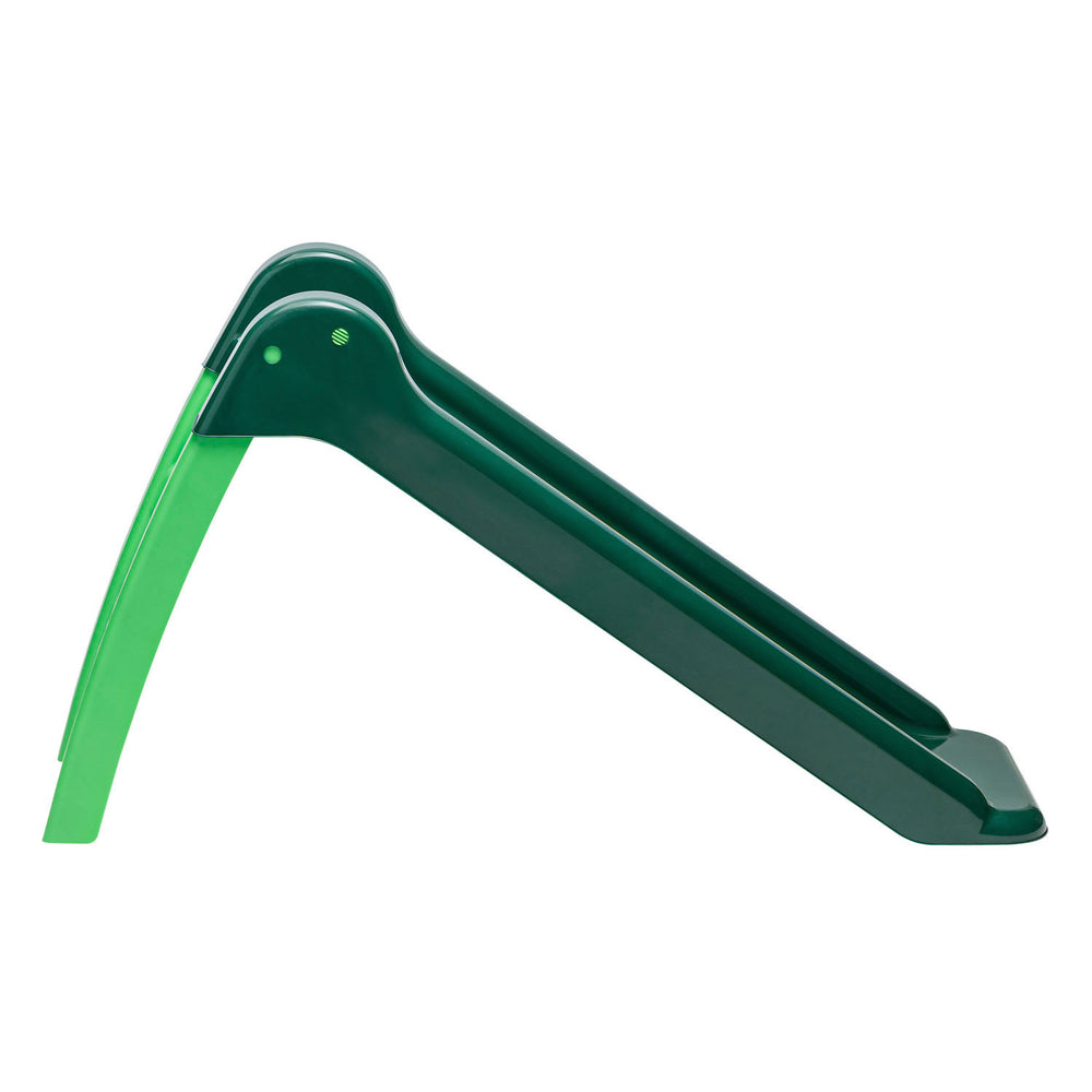 Swingende glijbaan met trap groen