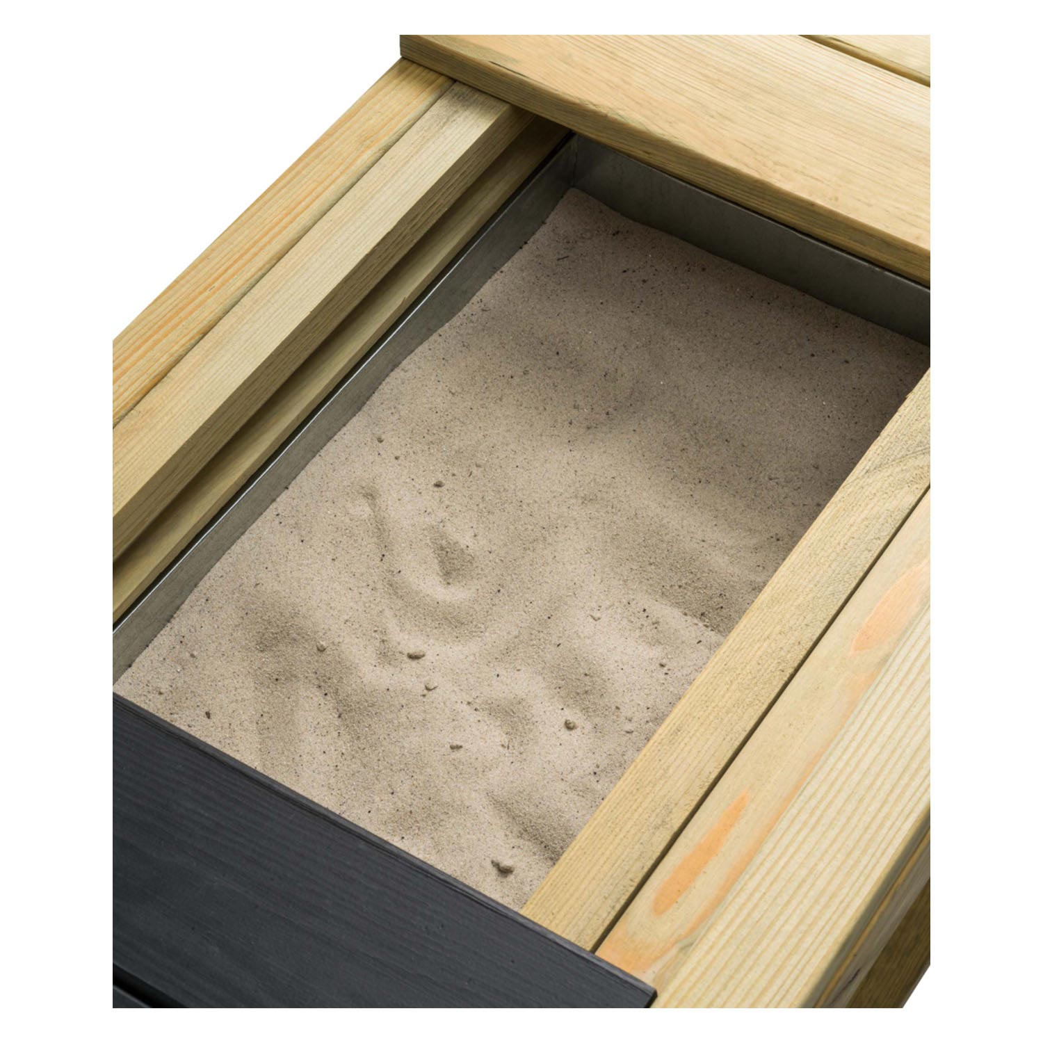 Swingende houten speelkeuken voor buiten