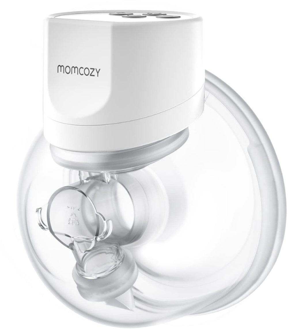 Momcozy s12pro handsfree borstkolf - 1 stuk - extra stil en compact - elektrisch - oplaadbaar - wit