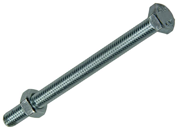 Mack 1007076 - tapbout + moer verzinkt 100 st 6 x 80 mm | 2 stuks