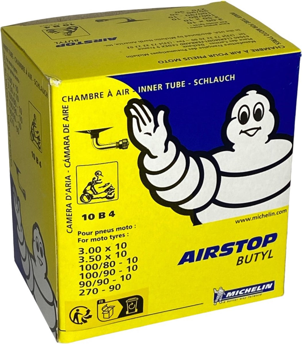 Chambre à air Michelin 300 350-10 valve coudée