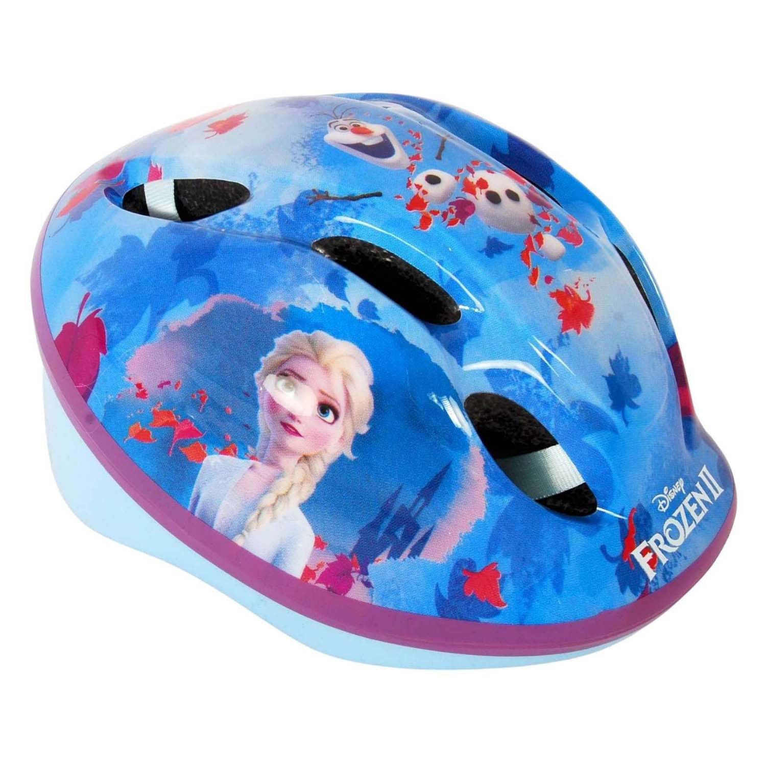 Disney Frozen fiets- skatehelm blauw roze maat 51-55 cm