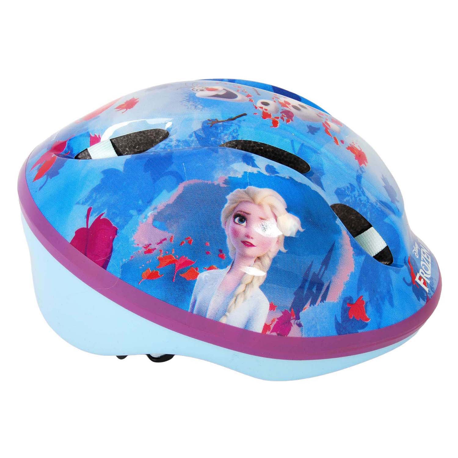 Disney Frozen fiets-skatehelm blauw roze maat 51-55 cm
