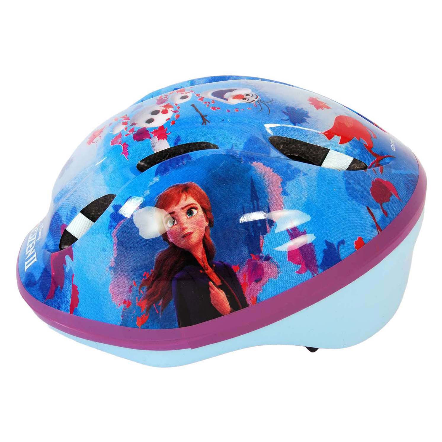 Disney Frozen fiets-skatehelm blauw roze maat 51-55 cm