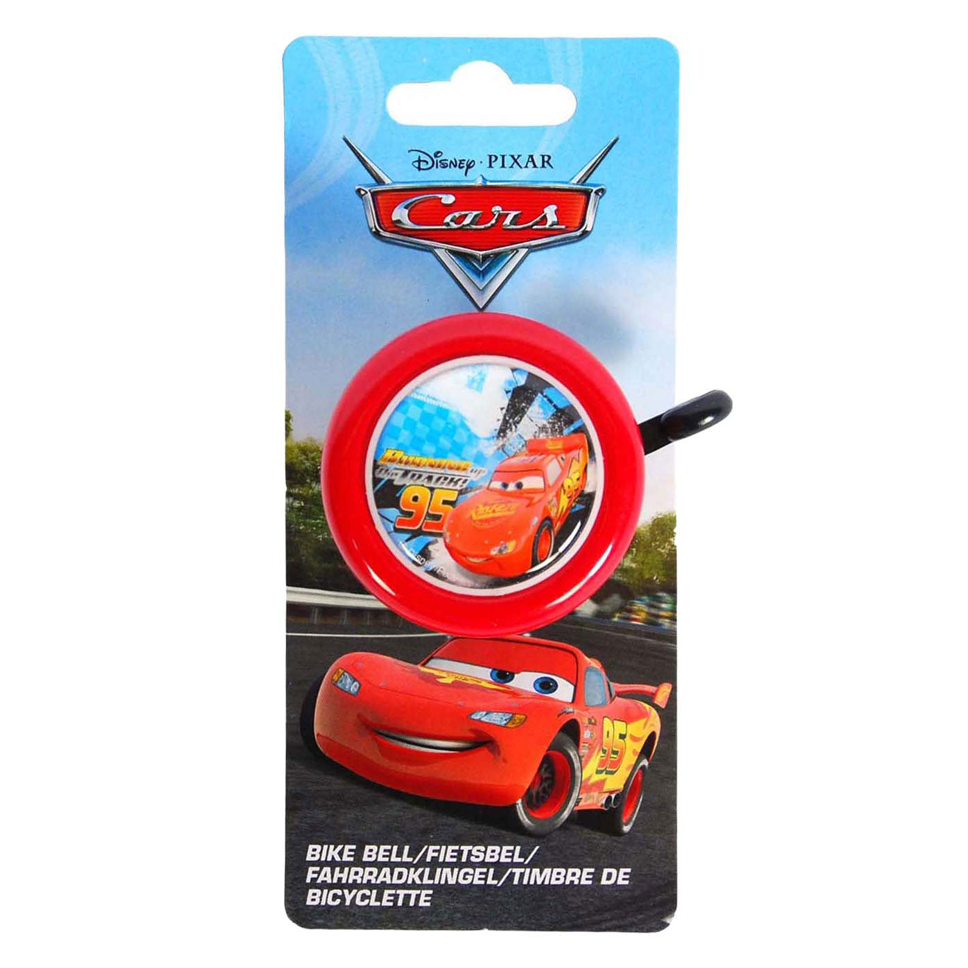 fietsbel Cars rood 54 mm