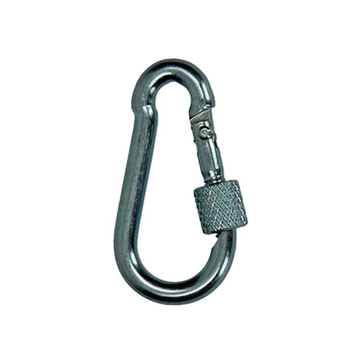 Mack 1008514 - 1 karabijnhaak + borgsl. 4 x 40mm verzinkt | 10 stuks