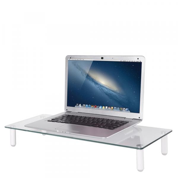 Neomounts nsmonitor10 lcd crt monitor standaard lifter, max. 25 kg, transparant modern design