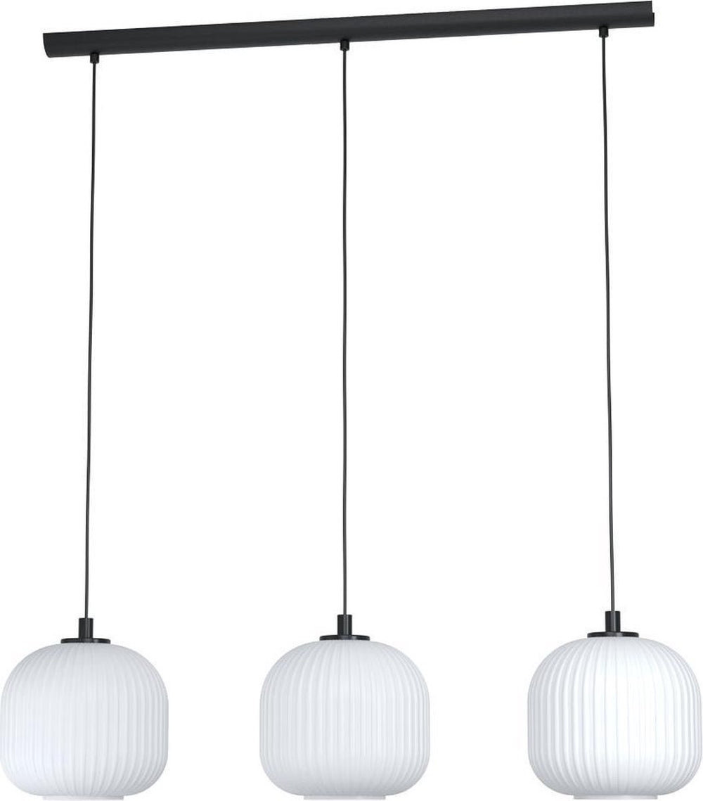 Eglo mantunalle - hanglamp - e27 - 120 cm - zwart