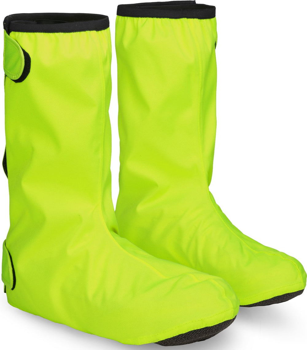 Gripgrab - dryfoot 2 waterproof everyday regen fiets overschoenen waterdichte fietsoverschoenen schoenovertrekken - geel hi-vis - maat xxl (46 47)