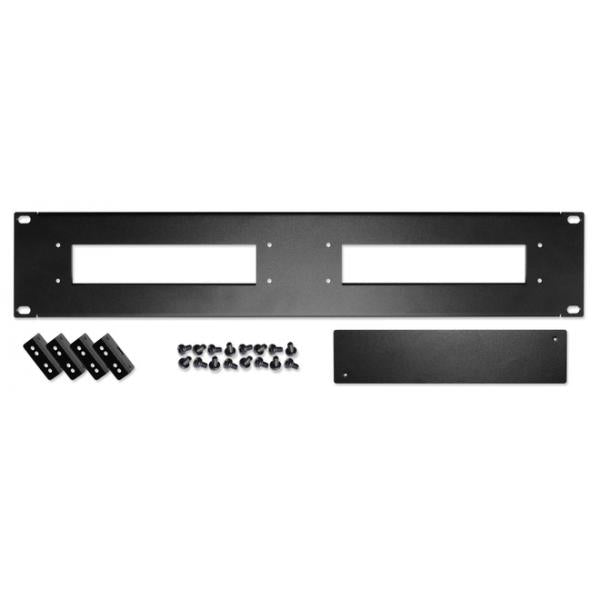 Shuttle prm01 rackmontage frontplaat, 2u, 19, 1 mm, 483 mm, staal, gepoedercoat, zwart